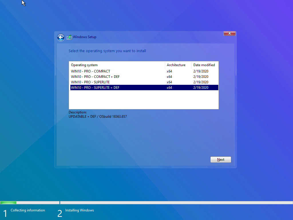 Windows 10 Pro Lite Edition v1909 19H2 Build 18363.476 ISO Free Download
